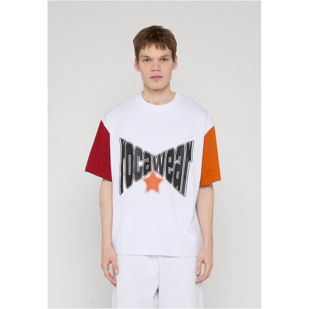Rocawear - Colored Herren TShirt - Weiß/Rot